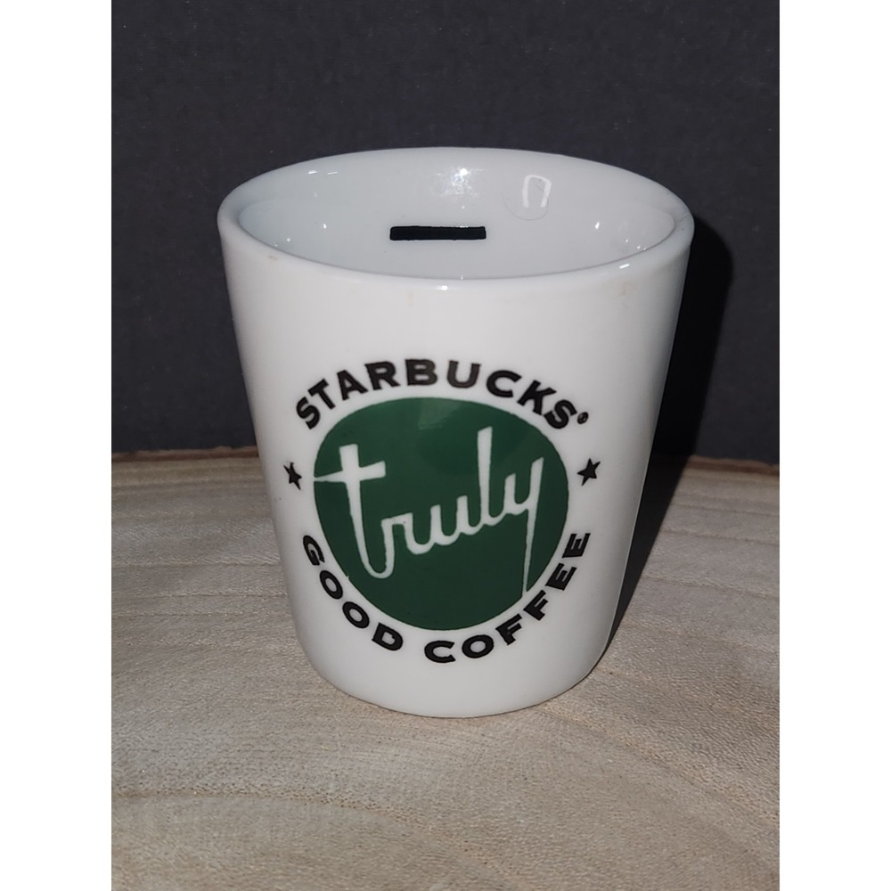 Starbucks Espresso Truly Good‎ Coffee White Ceramic Shot Glass Espresso Shot